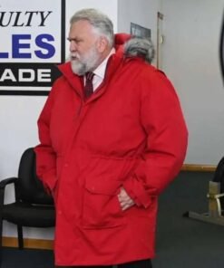 Saint Nick Of Bethlehem Daniel Roebuck Red Hooded Coat