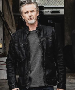 72 Hours 2024 Sam Trammell Black Leather Jacket