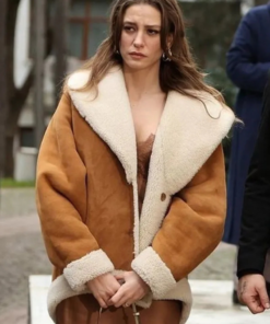 Devin Akin The Family S02 Brown Shearling Jacket