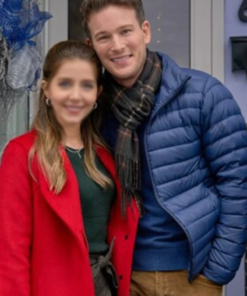 Jon Mclaren Holiday Mismatch Blue Puffer Jacket