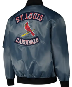 St. Louis Cardinals Charcoal Bomber Full-zip Jacket