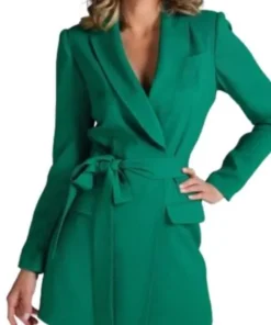 How To Fall In Love By Christmas 2023 Teri Hatcher Green Blazer