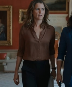 The Diplomat Season 2 Keri Russell Down Shirt