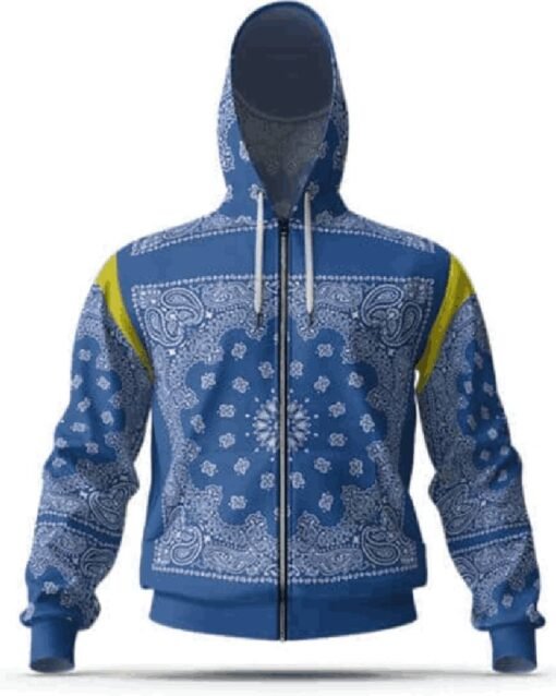 Thug Life Snoop Dogg Crips Blue Bandana Hoodie