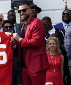 Travis Kelce Red Suit