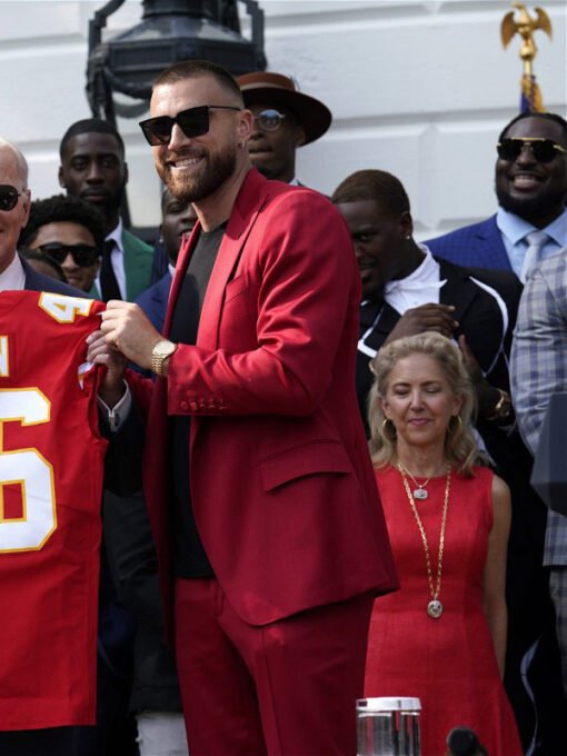 Travis Kelce Red Suit