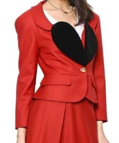 Valentines Day The Vivienne Heart Lapel Shape Blazer
