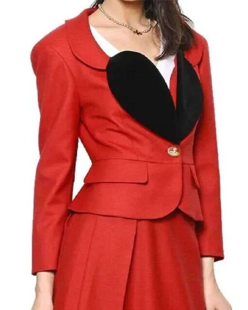 Valentines Day The Vivienne Heart Lapel Shape Blazer