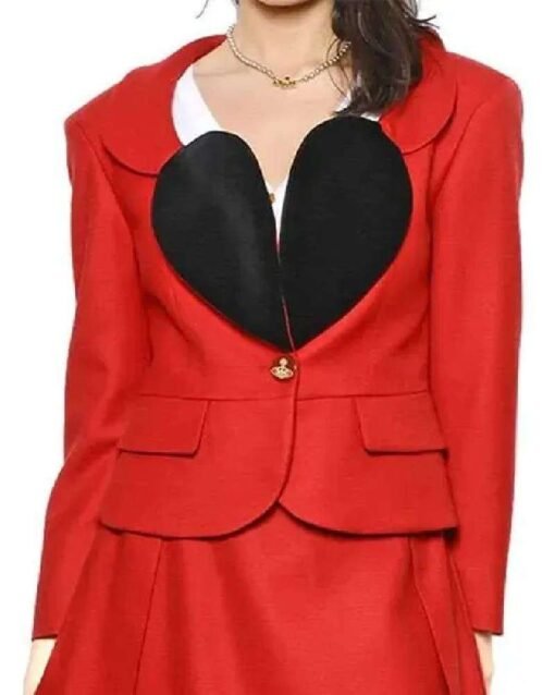 Valentines Day The Vivienne Heart Lapel Shape Blazer