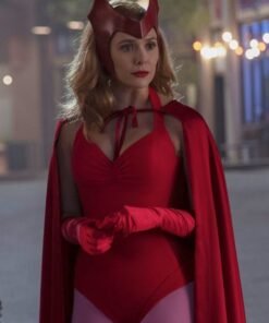 Wanda Maximoff Cosplay Scarlet Witch Halloween Costume Cloak
