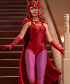 Wanda Maximoff Cosplay Scarlet Witch Halloween Costume Cloak