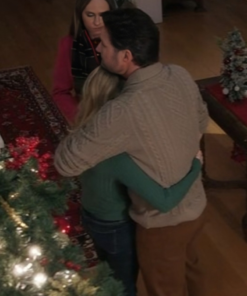 Our Holiday Story 2024 Warren Christie Beige Sweater