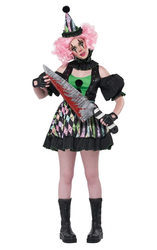 Womens Sweet But Psycho Clown Costume