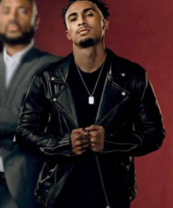 Angel Beauty In Black S01 Black Leather Jacket