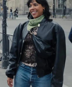 Paloma Castel La Maison 2024 Black Leather Jacket