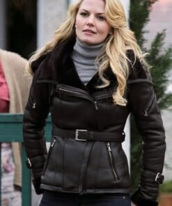 Once Upon a Time Emma Swan Black Leather Jacket