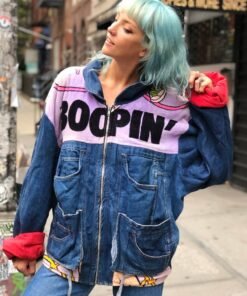 Vintage 80’s Oversized Denim Betty Boop Jacket