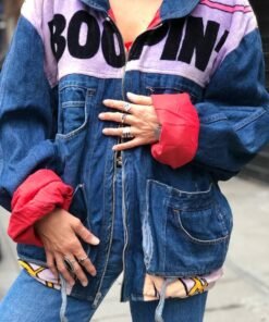 Vintage 80’s Oversized Denim Betty Boop Jacket