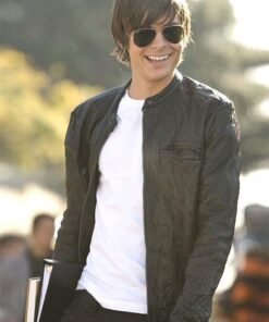 17 Again Zac Efron Biker Leather Jacket