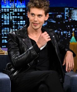 Austin Butler Black Biker Jacket