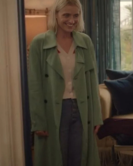 Bad Sisters Anne Marie Duff Green Coat