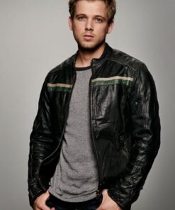 Bates Motel Dylan Massett Biker Leather Jacket