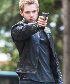 Bates Motel Dylan Massett Biker Leather Jacket