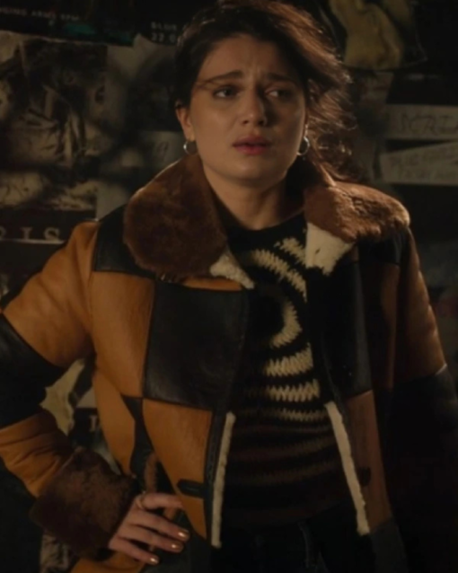 Bad Sisters S02 Eve Hewson Shearling Bomber Jacket