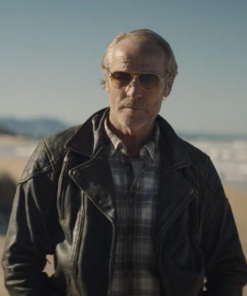 Last Days Of The Space Age 2024 Iain Glen Black Leather Jacket