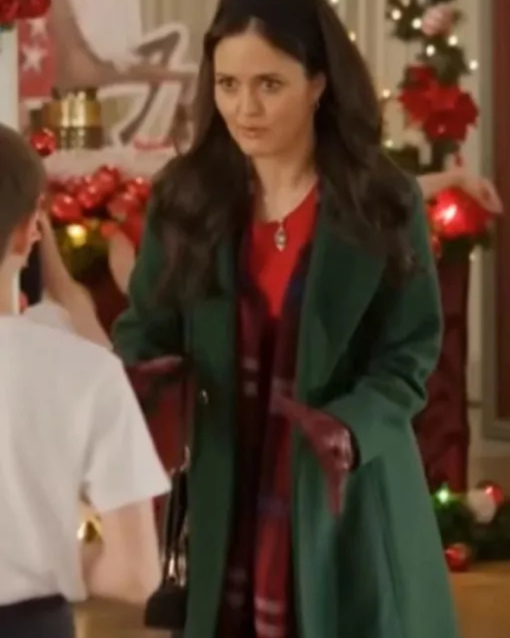 A Cinderella Christmas Ball 2024 Danica Mckellar Green Coat