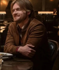 Jason Laid 2024 Brown Suede Bomber Jacket