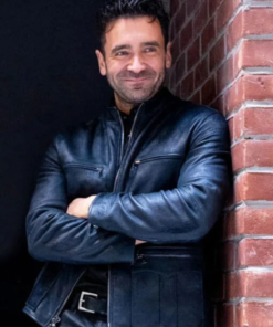 Allan Hawco Saint pierre S01 Leather Jacket
