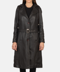 Fixon Hooded Brown Trench Coat
