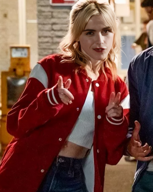 Sweethearts 2024 Kiernan Shipka Varsity Jacket