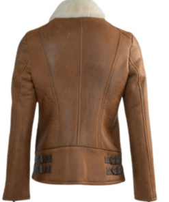 Jane B-3 Aviator Sheepskin Bomber Jacket