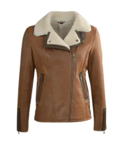 Jane B-3 Aviator Sheepskin Bomber Jacket