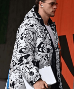 joe burrow Printed Hooded jacket