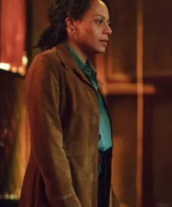 Kat Donovan Missing You 2025 Brown Leather Coat