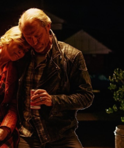 Last Days Of The Space Age 2024 Iain Glen Black Leather Jacket