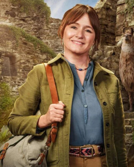 Emily Mortimer Paddington In Peru 2024 Green Jacket