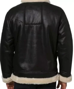 Mens Bomber Aviator Shearling Jacket