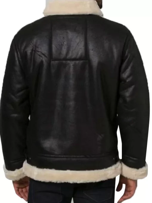 Mens Bomber Aviator Shearling Jacket