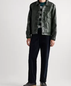 Mk2 Dark Green Leather Jacket