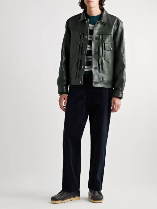 Mk2 Dark Green Leather Jacket