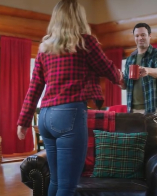 Unwrapping Christmas Olivia’s Reunion Cindy Busby Plaid Jacket