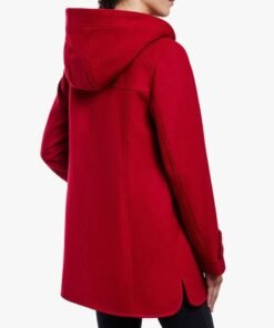 Women’s Zip Front Wool Sherpa Hooded Coat