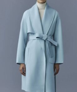 Women’s Thalia Blue Wool Coat