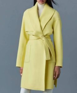 Women’s Thalia Yellow Wool Coat