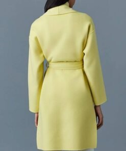 Women’s Thalia Yellow Wool Coat