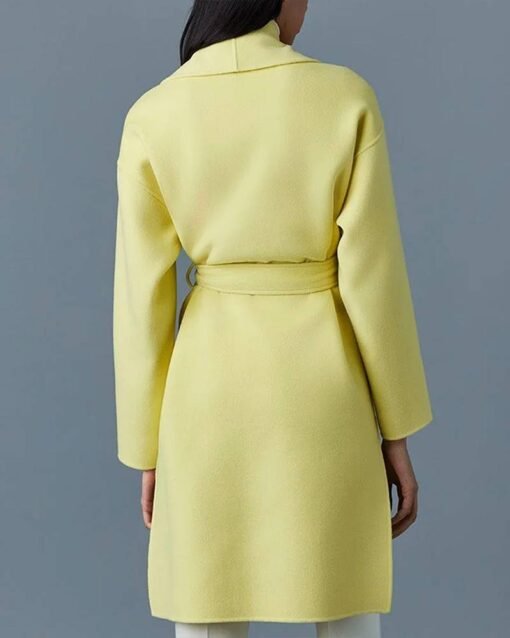 Women’s Thalia Yellow Wool Coat